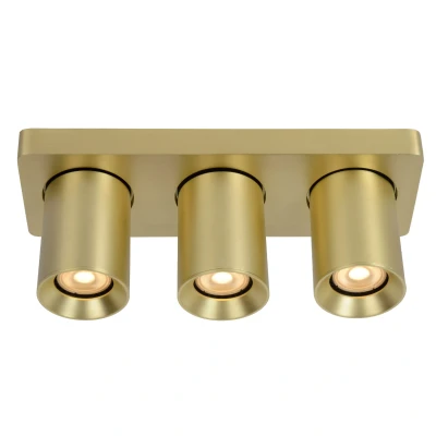 Image de Lucide 09929/15/02 Spot Plafond, Aluminium, 15 W, Or Mat/Laiton