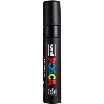 Image de uni ball 186399 Marqueur POSCA PC 17K, avec pointe rectangulaire extra large, noir, 1 pièce