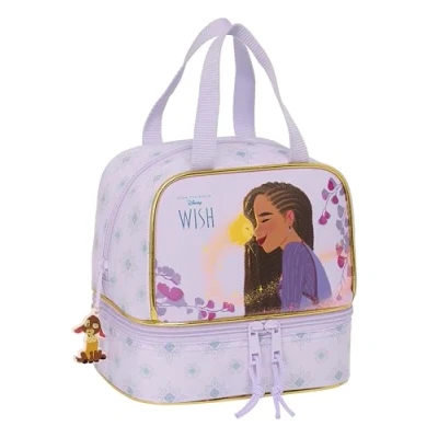 Image de Safta WISH porte goûter, qualité et résistance maximale, nourriture, loisirs, collation, petit déjeuner, 20 x 15 cm, lilas, Estándar, Décontracté