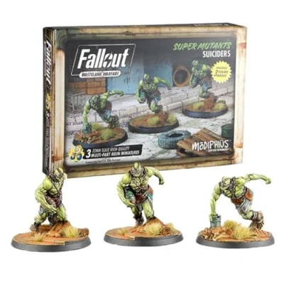 Image de Modiphius Entertainment Fallout Wasteland Warfare Super Mutants: Suiciders Miniatures Unpainted
