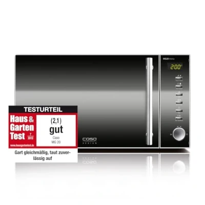 Image de Caso Micro ondes fonction grill MG20 menu 3320 800 W Acier Inoxydable 20 l