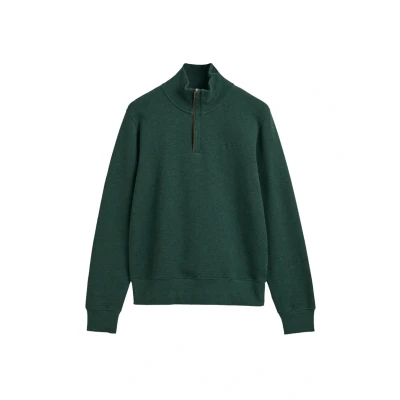 Image de GANT Sacker Halfzip Pullover, Homme, Taille: XXL, Tartan green