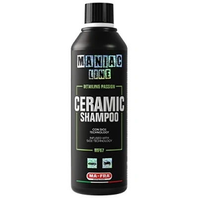 Image de Ma Fra, Maniac Car Detailing Line, Shampooing en céramique avec SiO2 Technology, shampoing auto 3 1 concentré, lave, scelle la carrosserie, protège votre voiture contre les agents chimiques pendant