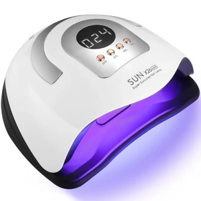 Image de Zawaer Lampe UV LED Ongles Gel, 380W Professionnel Sèche Automatique, 81 Lumières Séchage Rapide, Grand LCD Ecran, 4 Minuteries 10s/30s/60s/99s pour Vernis Semi Permanent
