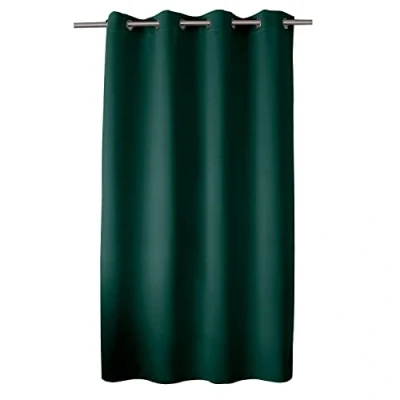 Image de ED ENJOY HOME Rideau Occultant avec Œillets argentés, Vert Foncé, 140x180cm, 100% Polyester, Tissu Certifié Oeko TEX, Collection Réglisse