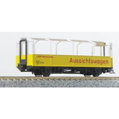 Image de KATO N Gauge Rhaetian Railway Open Panoramic Passenger Carriage B2101 5253 2 Modèle de voiture tourisme ferroviaire