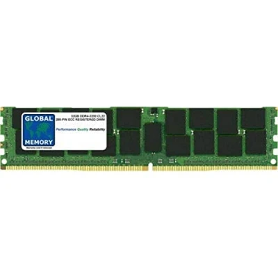 Image de GLOBAL MEMORY 32Go DDR4 3200MHz PC4 25600 288 PIN ECC ENREGISTRÉ DIMM (RDIMM) MÉMOIRE RAM pour SERVEURS/WORKSTATIONS/Cartes Meres