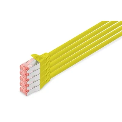 Image de Cordon de raccordement RJ 45 (M) pour 10 m SFTP CAT 6 démarré, sans halogène, moulé DIGITUS