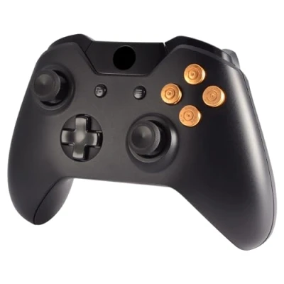 Image de eXtremeRate Boutons ABXY de Remplacement pour Xbox One S/Xbox X/Xbox Elite/Xbox Elite Series 2/Xbox Standard, en Aluminium Doré