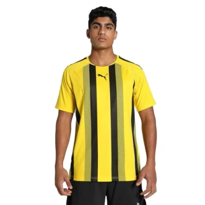 Image de Puma teamLIGA Striped Jersey Jaune Cyber Noir Taille S