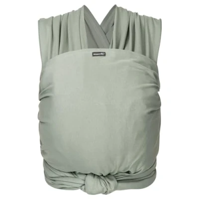 Image de Hoppediz Écharpe de portage extensible, pour les nouveau nés et prématurés, 100% coton bio, sauge 5.4 m