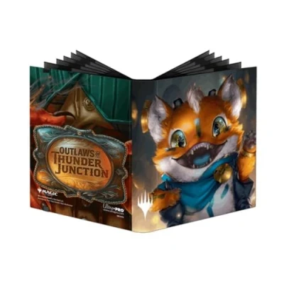 Image de Ultra Pro Outlaws of Thunder Junction Binder Ft. Loot and Set Boucle de ceinture avec logo pour Magic : The Gathering, solution exclusive rangement cartes à collectionner