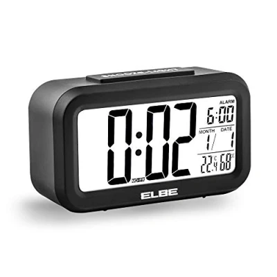Image de Radio réveil ELBE RD668N Noir LCD 4,4&quot;