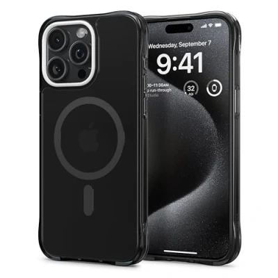 Image de CYRILL by Spigen Coque UltraSheer Mag Compatible avec iPhone 15 Pro Max (2023) Noir