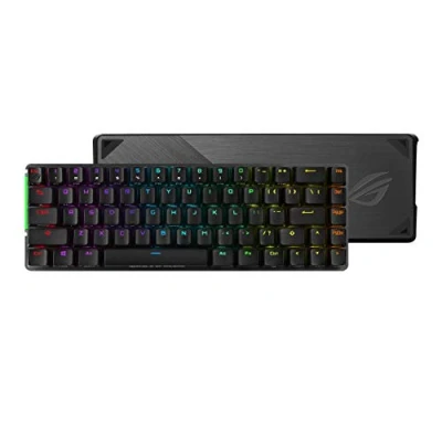 Image de ASUS Clavier de jeu mécanique sans fil ROG Falchion 65 % (68 touches, éclairage Aura Sync, surface latérale tactile, protection en polycarbonate, commutateurs Cherry MX, autonomie jusqu&#039;à 450 heures)