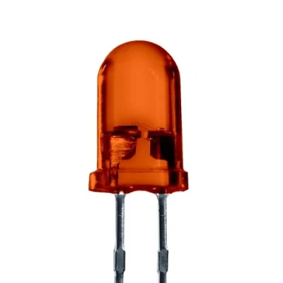 Image de Lumetheus LED Diodes électroluminescentes 5mm couleur Orange Ultra lumineux 3000 mcd 50 pièces 2 3V Pin LEDs Ampoule Diode à souder lentille diffusée