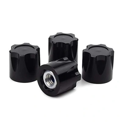 Image de INJORA RC Écrou 4pcs Metal Roué Set M4 Wheel Nuts pour 1/10 Crawler Traxxas TRX4 Axial SCX10 90046 D90 Tamiya MST (Noir)