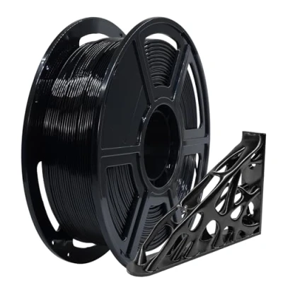 Image de FLASHFORGE PETG Filament Haute Vitesse 1.75mm, pour imprimante 3D plus résistant aux impacts, 1kg (2.2lbs) Spool Dimensional Accuracy +/ 0.02mm (Noir)