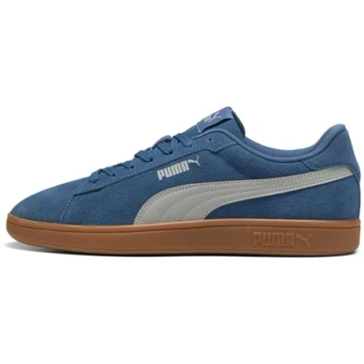 Image de PUMA Mixte Smash 3.0 Basket, Gomme Echo Gris Indigo foncé, 42.5 EU