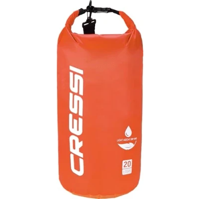 Image de Cressi Mixte Premium Sac Technique Ultraléger 100 pourcent Étanche Imperméable Flottant Haute Qualité, Orange (Orange/Tek Bag), 20 L