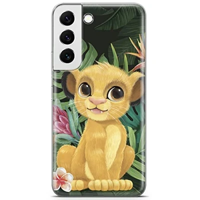 Image de ERT GROUP Coque de téléphone Portable pour Samsung S22 Original et sous Licence Officielle Disney Motif Simba &amp; Friends 004 Parfaitement adapté à la Forme du Portable, en TPU