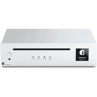 Image de Pro Ject CD Box E Lecteur Compact Sorties numériques, télécommande, Montage Antichoc Argent