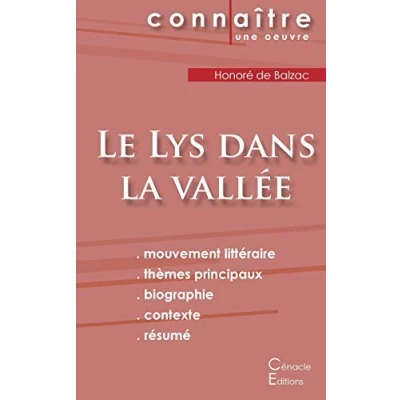 Image de Fiche de lecture Le Lys dans la vallée (Analyse littéraire référence et résumé complet)