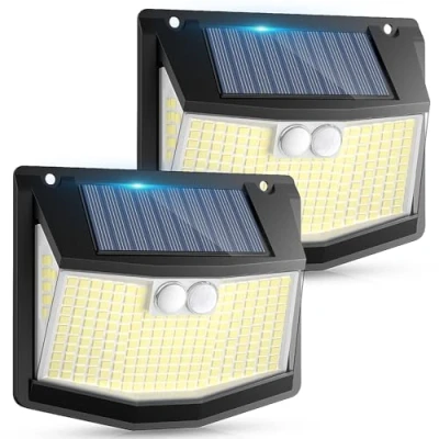 Image de Lampe Solaire Exterieur Détecteur Mouvement: 248 LED Lumiere Extérieur avec de Mouvement 3 Modes 270 Eclairage IP65 Etanche Spot Mural Applique pour Jardin Garage Lot 2