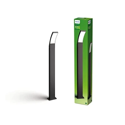 Image de Philips Splay Lampe LED d&#039;extérieur 12 W Anthracite Lumière blanche froide 4000 K Classe de protection IP44 Ampoule intégrée