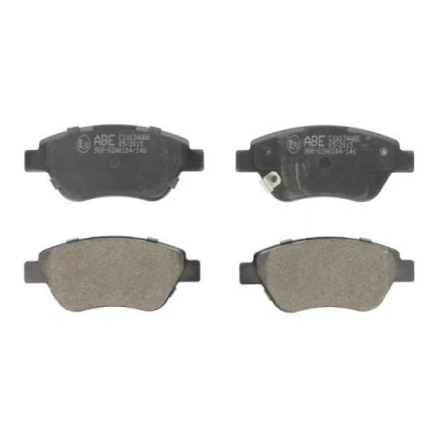 Image de ABE C1X034ABE Jeu de plaquettes frein Essieu avant avec indicateur d&#039;usure OPEL: Corsa D 3/5 portes, Adam, PEUGEOT: 308 I portes