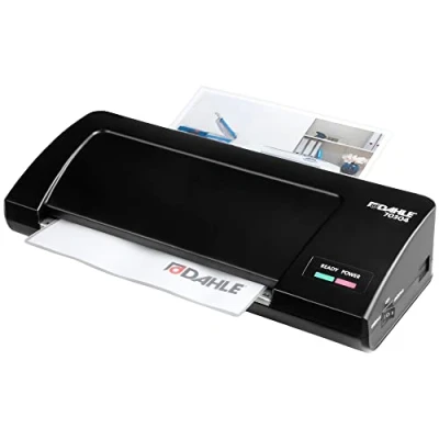 Image de Dahle 70304 Plastifieuse (jusqu&#039;à A4, Plastification à chaud 30 secondes, temps de préchauffage) Noir
