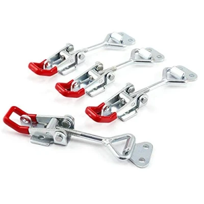 Image de 4 pcs en Métal Sauterelle tirer Action Loquet de dégagement rapide 4002 184 kg/183,3 kilogram Capacité Bouton à bascule …