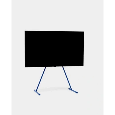 Image de Pedestal Viva Support TV de 40 à 70 pouces qualité supérieure au design moderne pieds robustes en acier Pied élégant avec inclinés et arrondis (bleu)