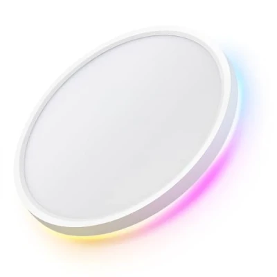 Image de LuminexDesigns Lampe de Plafond LED RGB 12 Pouces, 24W, Température Couleur Réglable 2700K 6000K, 810LM, Télécommande, Idéale pour Chambre, Salon, Salle Bain, Blanc