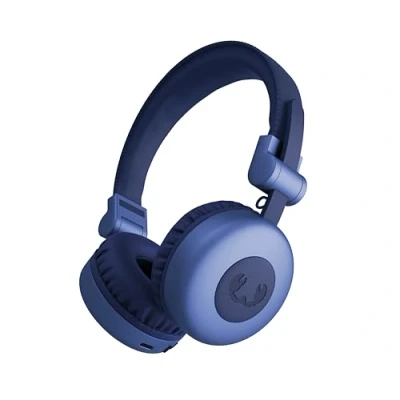 Image de Fresh &#039;n Rebel Code Core Casque Bluetooth supra auriculaire sans fil, 30 heures de lecture, avec microphone et assistant vocal, contrôle du volume boutons lecture/pause, pliable (True Blue)