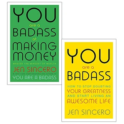Image de You are a badass jen sincero collection 2 books set (at making money: master the mindset of wealth, how to stop doubting your greatness and start living an awesome life)