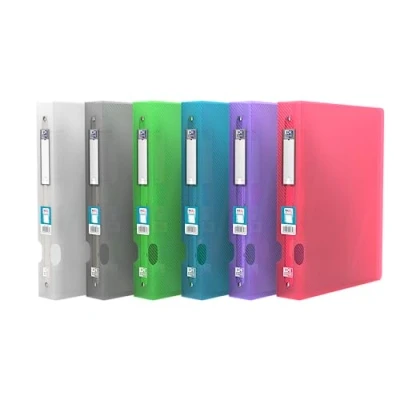 Image de OXFORD Lot de 10 Classeur Hawaï A4XL Dos 40mm 4 Anneaux Ronds Couverture Polypro Coloris Assortis
