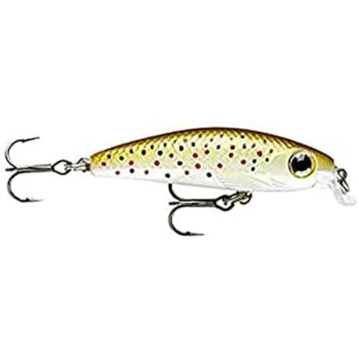 Image de Rapala Leurre de Pêche Ultra Light Minnow Matériel avec Corps Lesté d&#039;Eau Douce Profondeur Nage 0,6 à 0,9m 4cm / 3g Fabriqué en Estonie Brown Trout