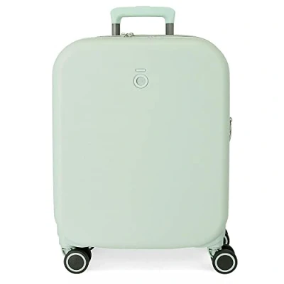 Image de Valise Cabine Enso Annie Turquoise 40x55x20 cm ABS Rigide Fermeture TSA Intégrée 37L 2.74 kgs 4 Double Roues Bagage à Main Extensible