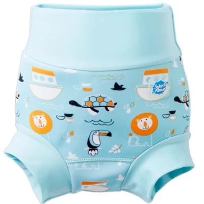 Image de Splash About Happy Nappy Couche de bain réutilisable, Noah&#039;s Ark, 6 12 mois