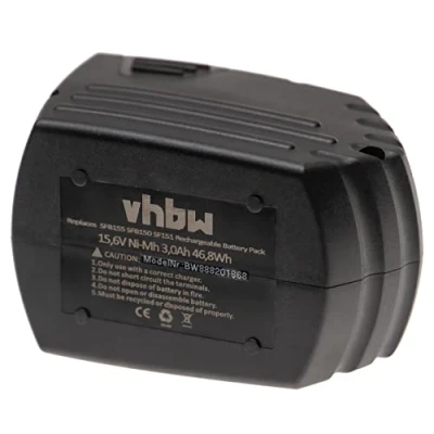 Image de vhbw 1x Batterie Remplacement pour Hilti SFB155, SFB150 Outil électrique (3000 mAh, NiMH, 15,6 V)
