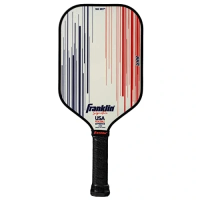 Image de Franklin Sports Pagaies de Pickleball Pro Signature Series Raie avec Surface MaxGrit Tournoi approuvée par Les États Unis (USAPA) Noyau en polypropylène