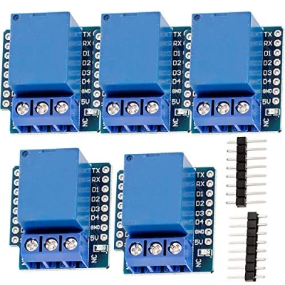 Image de AZDelivery 5 x 1 Canal Shield Relais pour D1 Mini incluant Un Ebook!