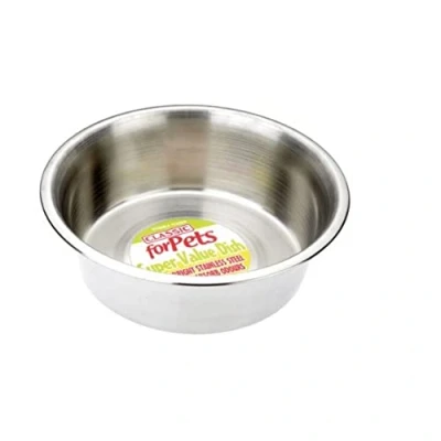 Image de Classic Pet Products Super Value Plat en Acier Inoxydable 2800 ML