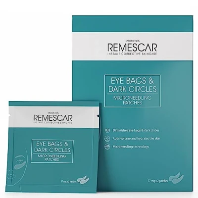 Image de Remescar Patchs Microneedling Contre les Poches et Cernes 17mg x2 Résultats en 2 Semaines Soin anti âge avec micro aiguilles à usage unique auto dissolvantes