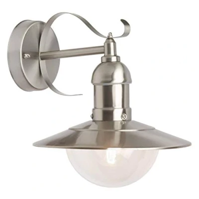 Image de BRILLIANT lamp Arto applique murale d&#039;extérieur à suspendre en acier inoxydable 1x A60, E27, 60W, lampes normales gf non spécifiées. Classe de protection IP: 44 étanche aux éclaboussures Convient LED