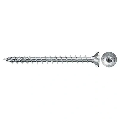 Image de fischer Vis PowerFast FPF II CTF 4,0x35 à Tête fraisée, empreinte TX, zingué blanc, filetage total Boîte de 200