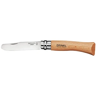 Image de Couteau Enfant Bout Rond Mon Premier Opinel N 7 Manche Hetre Virole Tournante
