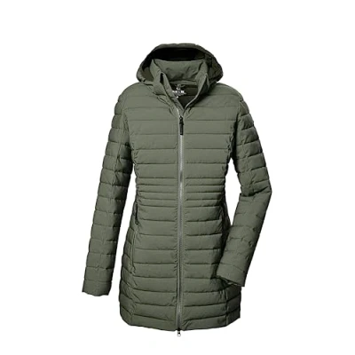Image de Killtec Funktions MIT Abzippbarer Kapuze Bacarya Parka, Femme, Taille: 44, Oliv