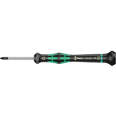 Image de Wera 05118182001 2067 Tournevis électronicien TORX HF avec fonction de retenue, TX 6 x 40 mm, Noir/vert
